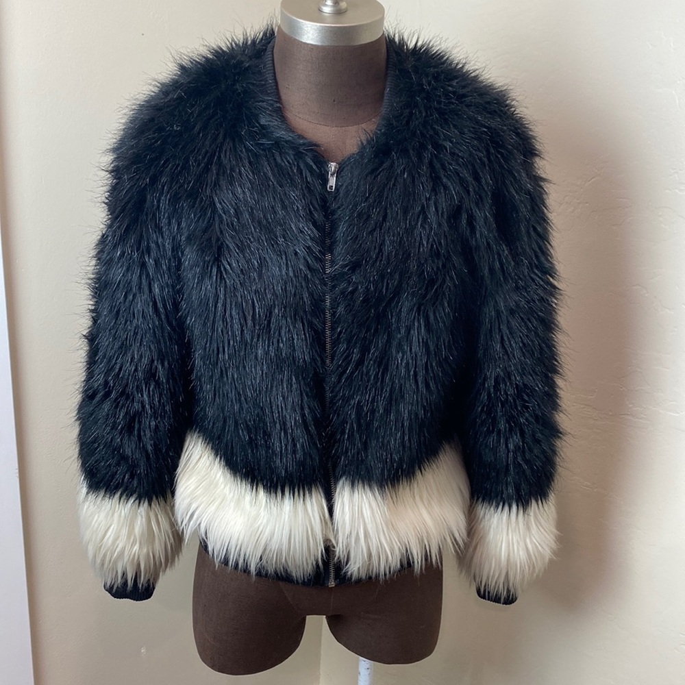 H&M Faux Long Fur Jacket
